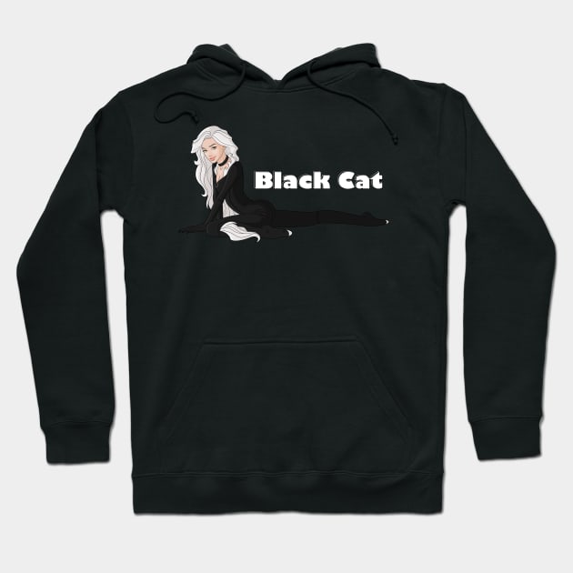 Black Cat Hoodie by VermilionBlond